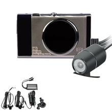 3 дюймов видеорегистраторы для мотоциклов Sprint Камера Full Hd 1080 P/720 P ЖК дисплей двойной Камера переднее и заднее зеркало заднего вида Водонепроницаемый Камера Gps G-Sens