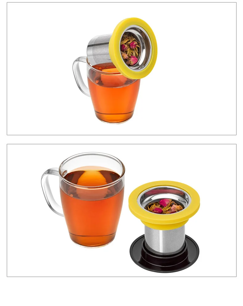 Denmark Po ming Cup Northern European-Style Simple Creative Ceramics Filter Tea Cup Wholesale with Lid Office Glass