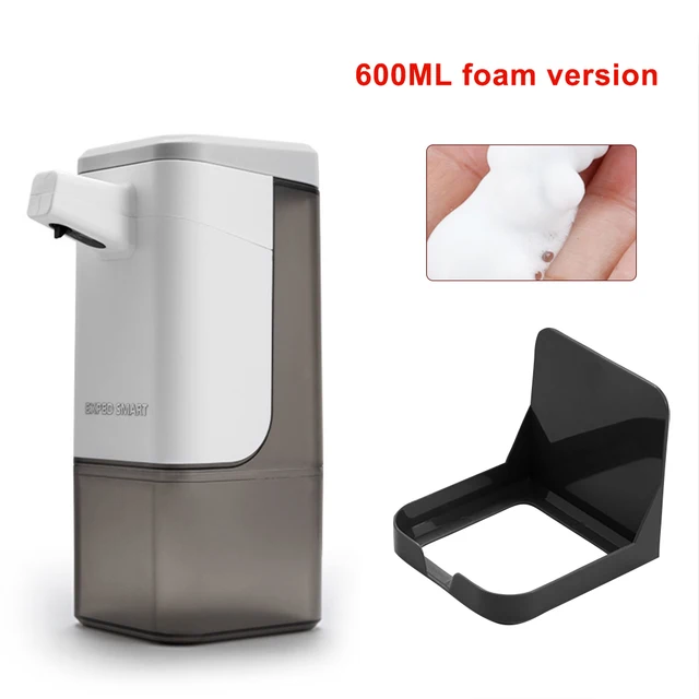 600ml Touchless Automatic Soap Dispenser Infrared Induction Sensor Hand Washer Hand Sanitizer Bathroom Accessories White Foam Type