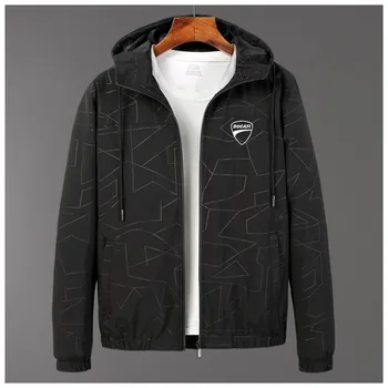 

The New England Style Printing Fitness Hoodies Ducati LOGO Popular High Quality Comfortable Cardigan Wild Coat Fast delivery