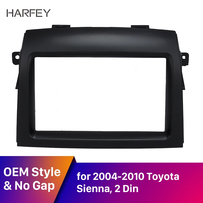 Harfey Автомобиль Радио Стерео Панель Крепление для Toyota Sienna 2004 2005 2006 2007 2008 2009 2010 2Din DVD плеер отделка для коробки передач комплект