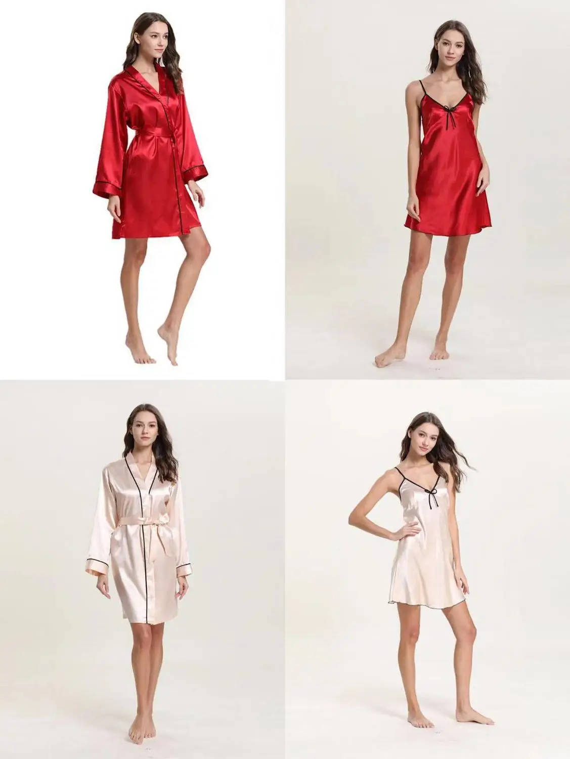 

European and American new home clothing fashion comfortable lace lace suspenders pajama suit women