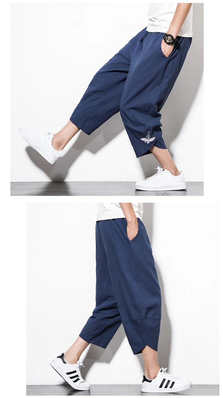 Японские Харадзюку большого размера мужские удобные брюки moda japonesa одежда самураев свободные японские модные брюки женские шаровары