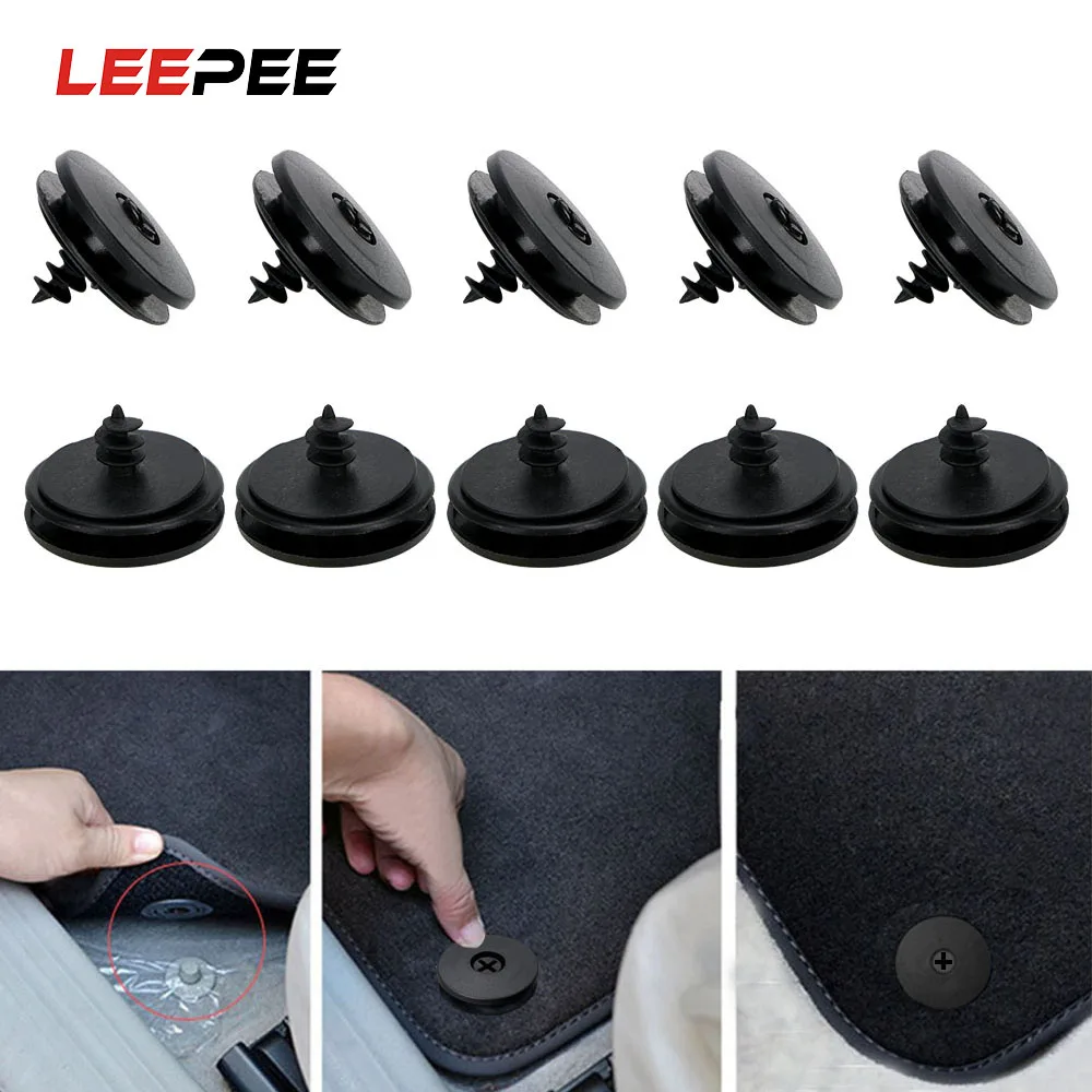 LEEPEE 10 шт./компл. противоскользящая Накладка для автомобиля крепежные зажимы
