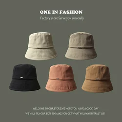 Fisherman Hat Female Spring and Summer All-match Round Face Suitable for Korean Outdoor Travel Show Face Small Sunscreen Sun Hat