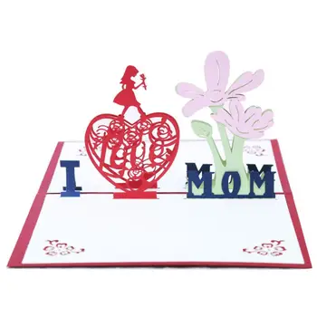 

3d mother's day gift card Business Mother Day Festive Greeting Thanksgiving Card