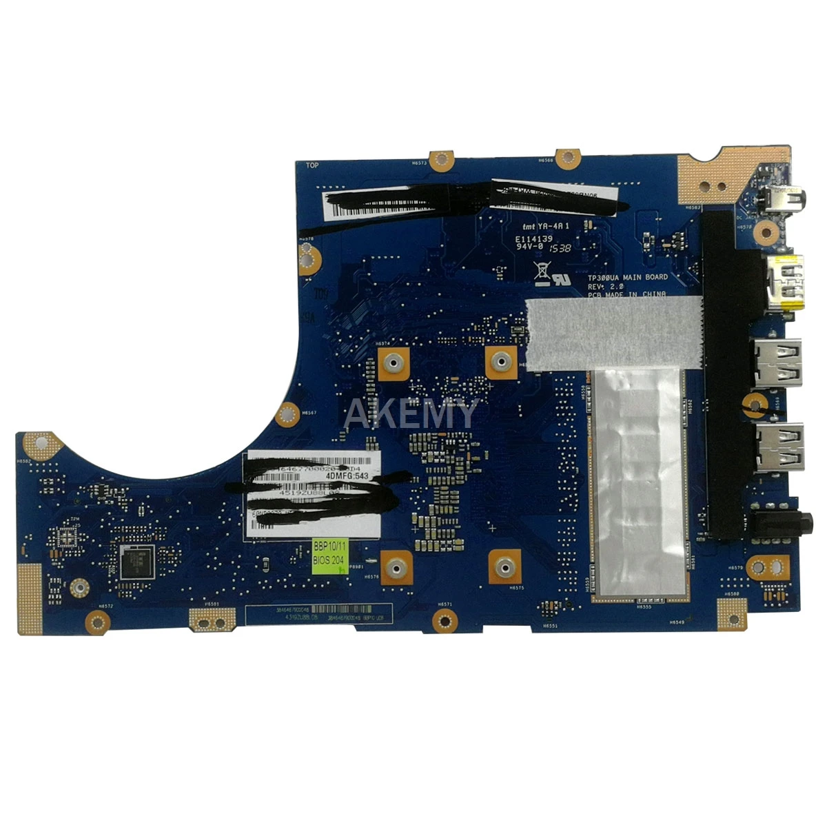 TP300UA Q302UA Laptop motherboard For Asus Q302U Q302UA TP300U TP300UA TP300U mainboard 4G I7-6500U I5-6200U 100% Test