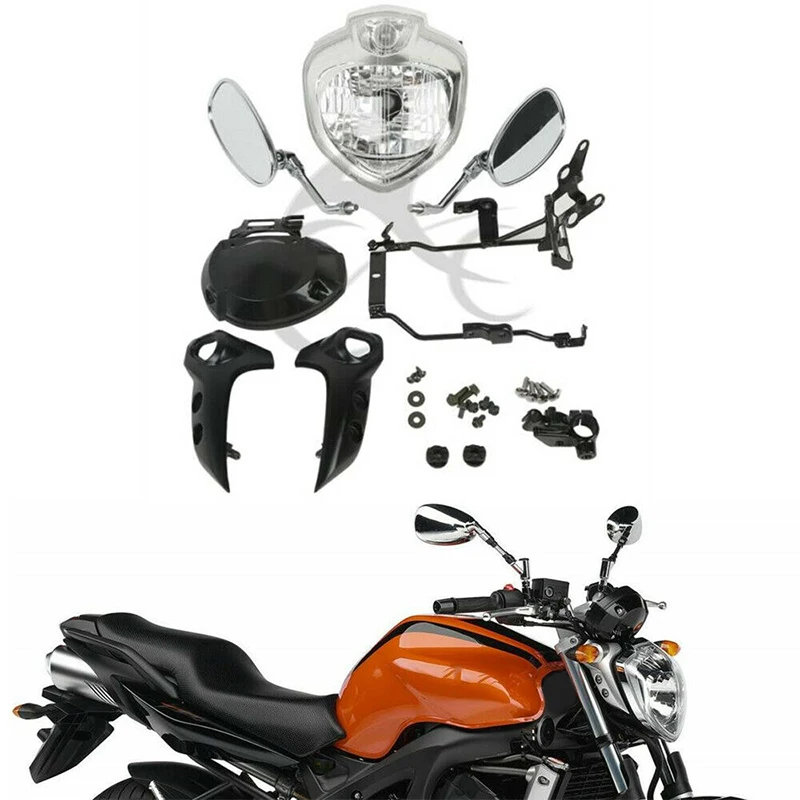 Комплект передних фар для мотоцикла Yamaha FZ6 FZ6N 2004 2006 2005| |
