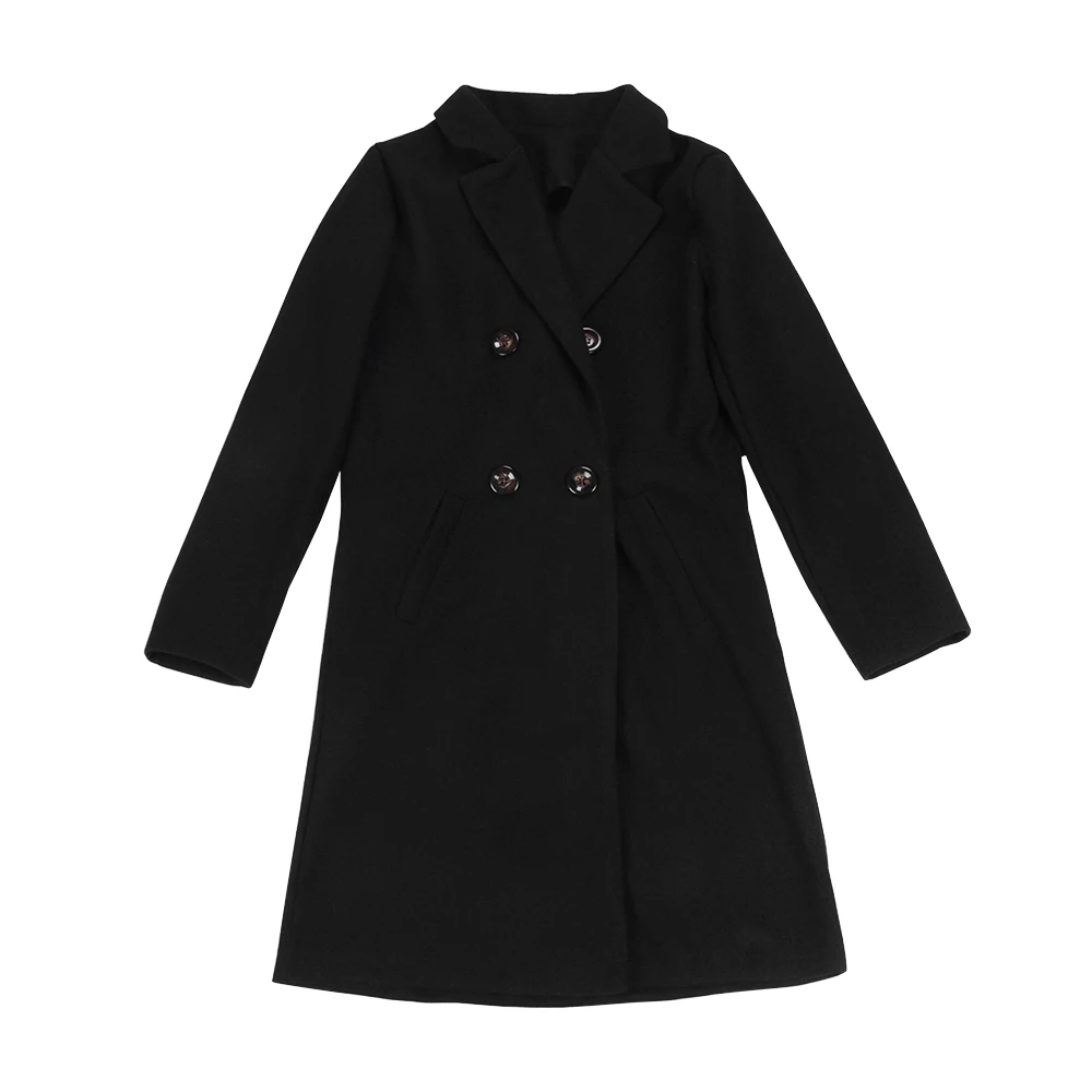 WENYUJH, шерстяная Женская куртка на пуговицах, куртка с лацканами, пальто, женское, плюс размер, длинный рукав, отложной воротник, пальто, манто, Femme Hiver