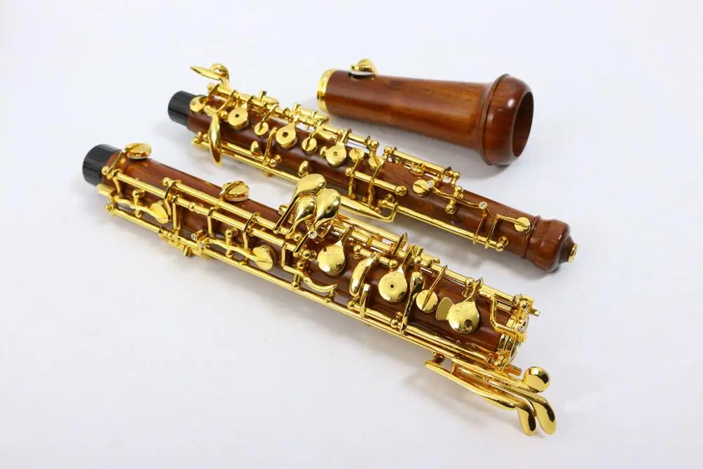 

New oboe C tone Rosewood Body Golden key Silver plated Profession Sound Wooden