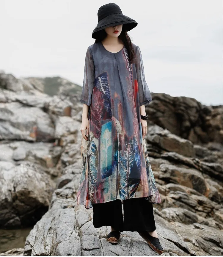 NINI WONDERLAND летнее платье с принтом женские шифоновые модные платья женское с коротким рукавом Свободные винтажные платья