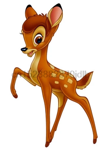 

Bambi Iron On Transfers Cartoon t shirt men Unisex New Fashion tshirt Loose Size top ajax 2019 funny t shirts 100% Cotton Tee