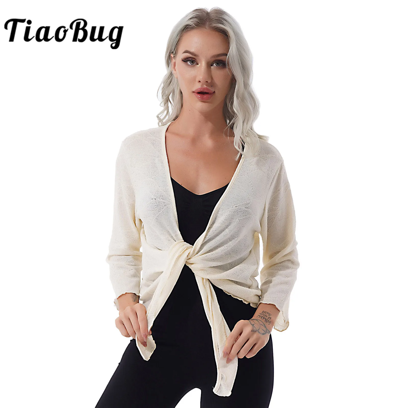 Womens Sheer Bolero Shrug Solid Color 3 