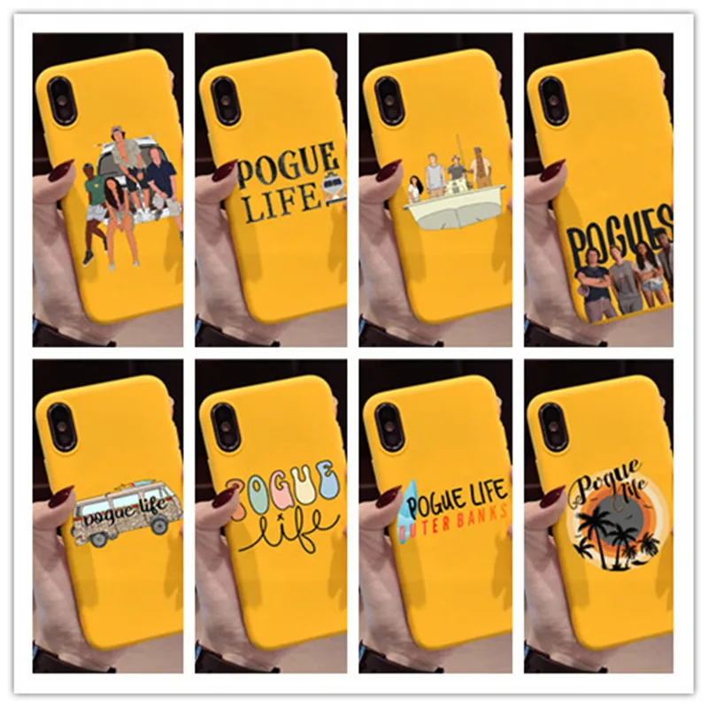 Outer Banks Livin' the Pogue Life Phone Case For iPhones 12 Pro Max 2020 plane silicone Cover iPhones11 6 7 Plus XR XS | Мобильные