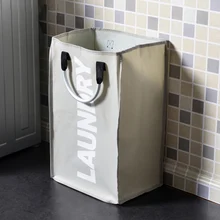 Oxford Cloth Folding Baby Clothes Dirty Laundry Basket with Handle Narrow Container Hamper Bath Child Toy Storage Bag Organizer