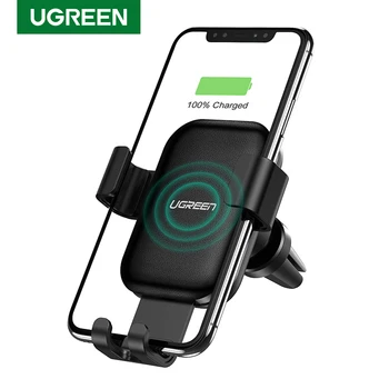 

Ugreen Wireless Car Charger for iPhone 11 Pro XS X 8 Fasr Wireless Charging for Samsung S9 S10 Xiaomi mi 9 Qi Wireless Charger