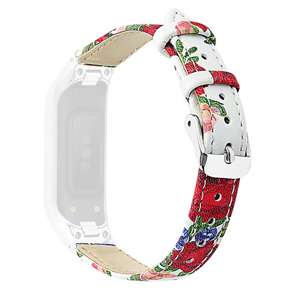D Ремешок для наручных часов, кожаный ремешок для samsung Galaxy fit-e R375+ браслет с металлической рамкой Aug13 - Цвет ремешка: D
