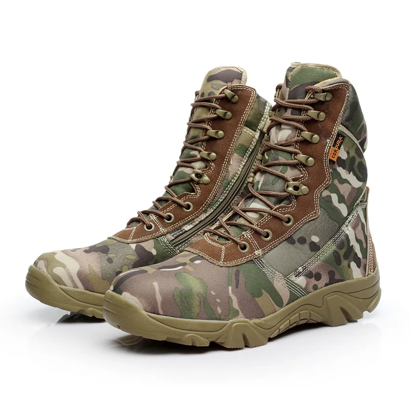 

Outdoor Hiking Boots Male Commando Camouflage Combat Boots Delta Hight-top Tactical Boots Desert Boots