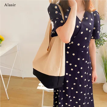 

Alasir Women Shoulder Bag Fashion Simple Handbag Casual Tote Bag Female Patchwork