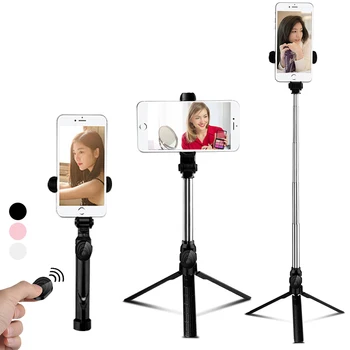 

3 In 1 Selfie Stick Phone Extendable Monopod with Bluetooth Remote for Smartphone Selfie Stick