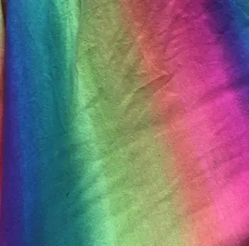 

100x150cm rainbow cotton elasticity Lycra knitted fabric printed baby girl boy diy shirt dress Cotton Fabric DIY Sewing