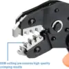 IWISS SN-2549 Ratcheting Crimping Plier Kit 0.08-1.0 mm ² 18-28AWG for PH2.0/XH2.54/2.54/2.8/3.0/3.96/4.8/KF2510/JST Terminal 4