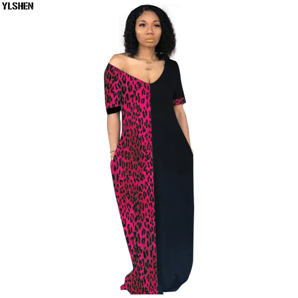Autumn African Dresses for Women 2019 News Fashion Robe Long Dress Leopard Print Bazin Vestidos Dashiki Party African Clothes 11