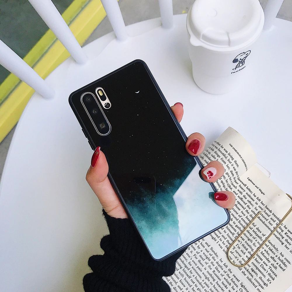 Стеклянный чехол для OPPO A3 A9 A5 A3S A7X A83 R11 R11S R15 F9 F11 Pro Realme C1 X K1 Reno Starry Sky мягкие стеклянные чехлы для телефонов