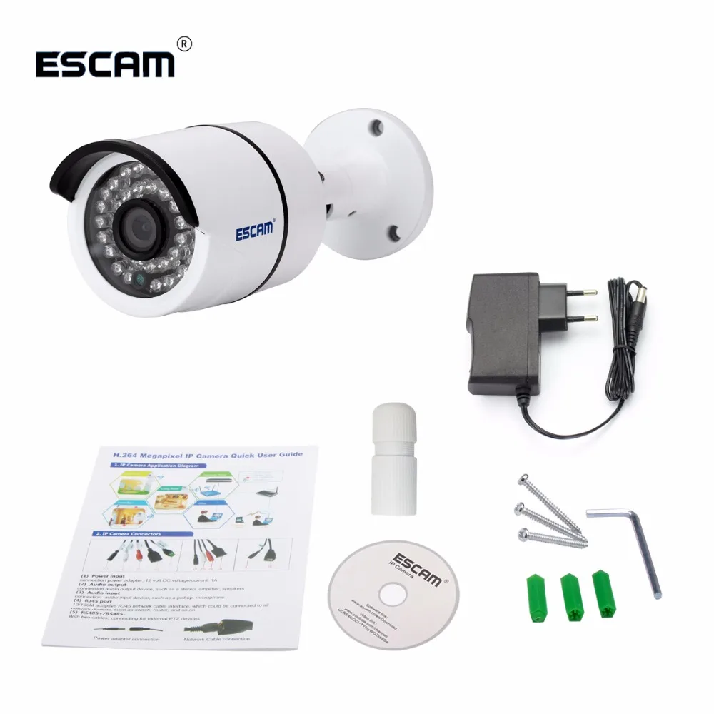 Escam Bolt QD410 IP камера Проводная 4MP Onvif P2P ИК наружная наблюдения ночного видения