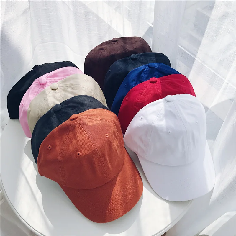 Sports Hats Outdoor Baseball Cap Men's Women Casual Solid Color Summer Unisex Plain Curved Sun Visor Hip-Hop Cap Hat Adjustable  (20)