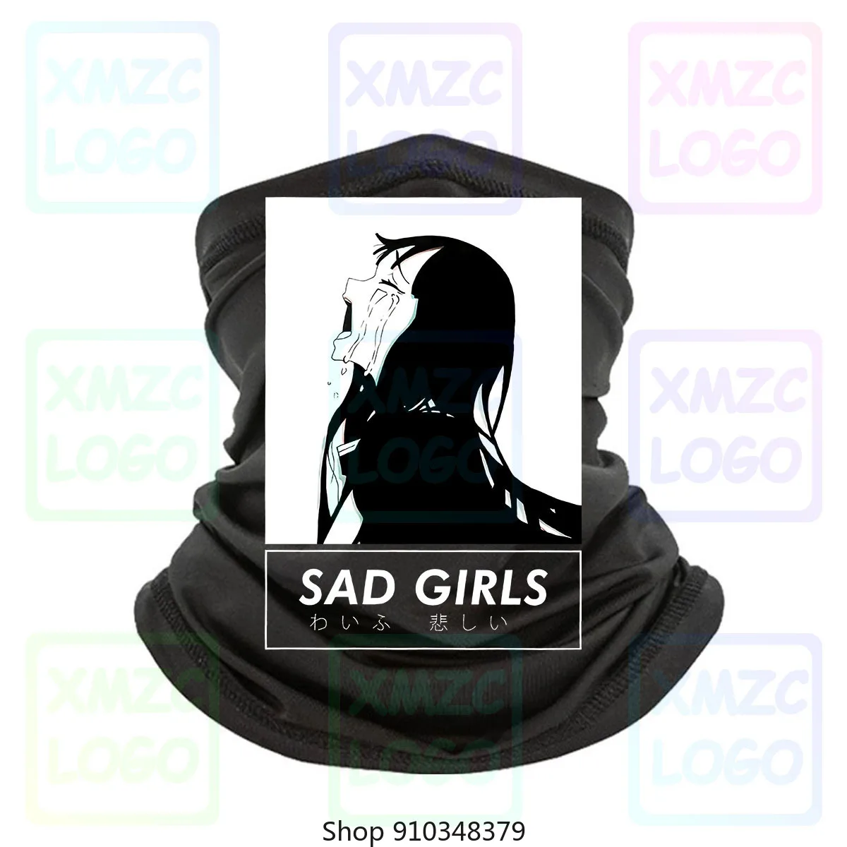 Sad Girl Anime Shirt Nu Goth Senpai Ahegao футболка унисекс с короткими рукавами повязка на голову