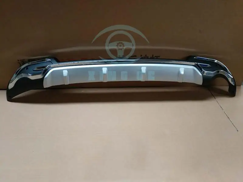 2* ABS для Toyota RAV4 передний бампер с светодиодный светильник и задний бампер доска защита автомобиля модификация автомобильные аксессуары