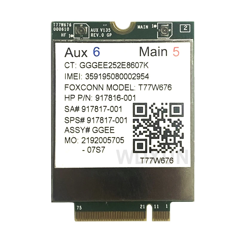 Usb 4g Lte Módulo Lt4220 X12 Lte T77w676 917817100 4g Wwan M.2 450mbps Lte Modem para hp Elite X21013 g3 Elitebook X360 1030 g3 - Imagem 5