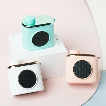 

Super Bass Music Loudspeakers Retro Mini protable Wireless Speaker Music Player for Phone for Friend's Gift 3 Color