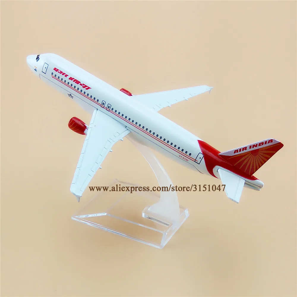 16 см белый воздух Индия A320 Airbus 320 Airways Airlines металлический сплав модель самолета