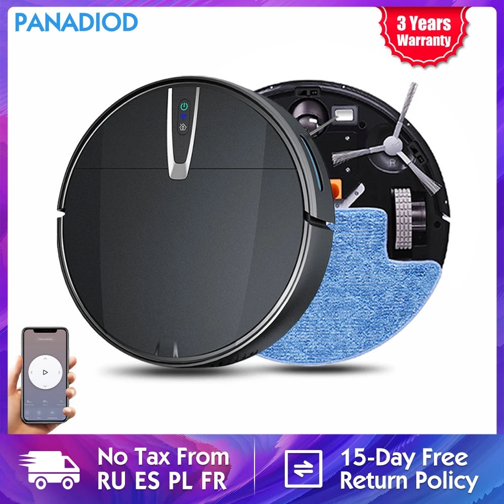 Robot Vacuum Cleaner 3200Pa Strong Suction Intelligent Mopping Dry Wet