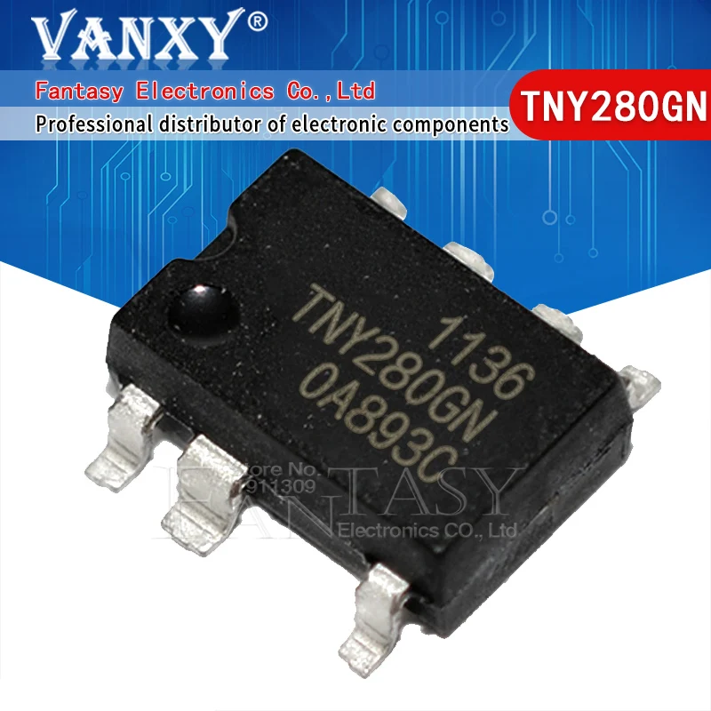 5 шт. TNY280GN лапками углублением SOP-7 TNY280 SOP7 TNY280G SOP 280GN | Электронные компоненты и