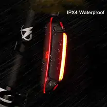 XANES TL09 110LM 6 Modes Bike Tail Light 360° Rotation USB Charging IPX4 Waterproof Warning Light for Camping Torch Lantern