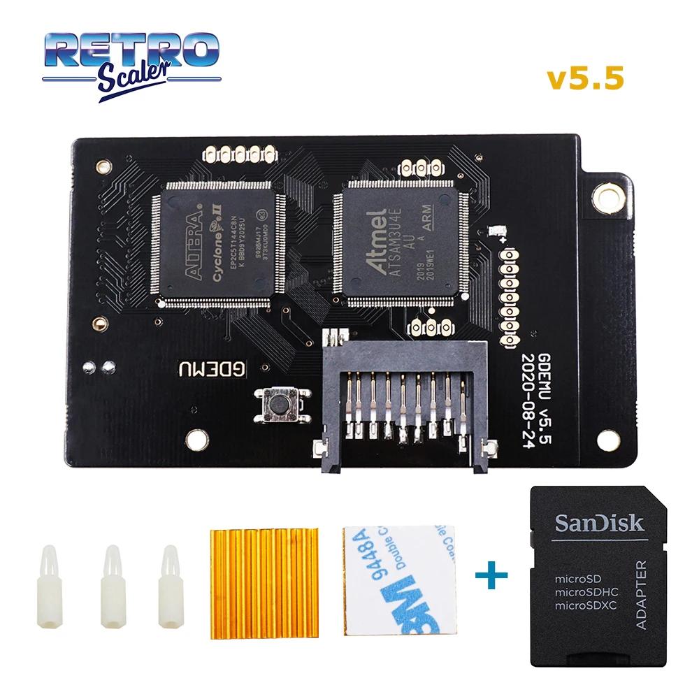 

RetroScaler V5.5GDEMU Optical Drive Simulation Board Compatible with CDI Image DreamCast DC Console and SD Card with DC Games