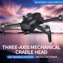 Transmission de relais UAV RTS RC 193max 3km, PTZ EIS mécanique à trois axes, évitement d'obstacles, avion Drone 4k professionnel 