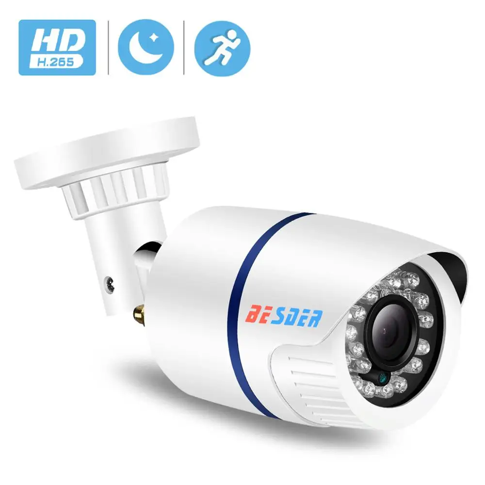 IP камера BESDER SONY IMX307 FHD 1080P H.265 цилиндрическая уличная Водонепроницаемая