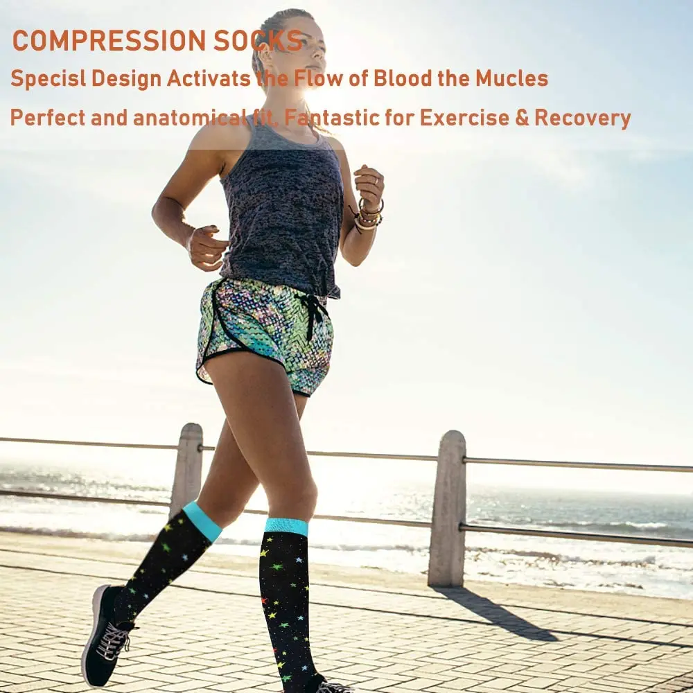 New Nylon Compression Socks Football Varicose Veins Socks Women Mesh  Breathable Knee High Grip Stocking Calcetines Running Mujer - AliExpress
