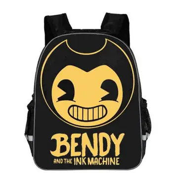 

16 Inch School Bags Bendy and The Ink Machine For Kids Boy Girls Cartoon Game Children School Backpacks Kindergarten Baby Bags