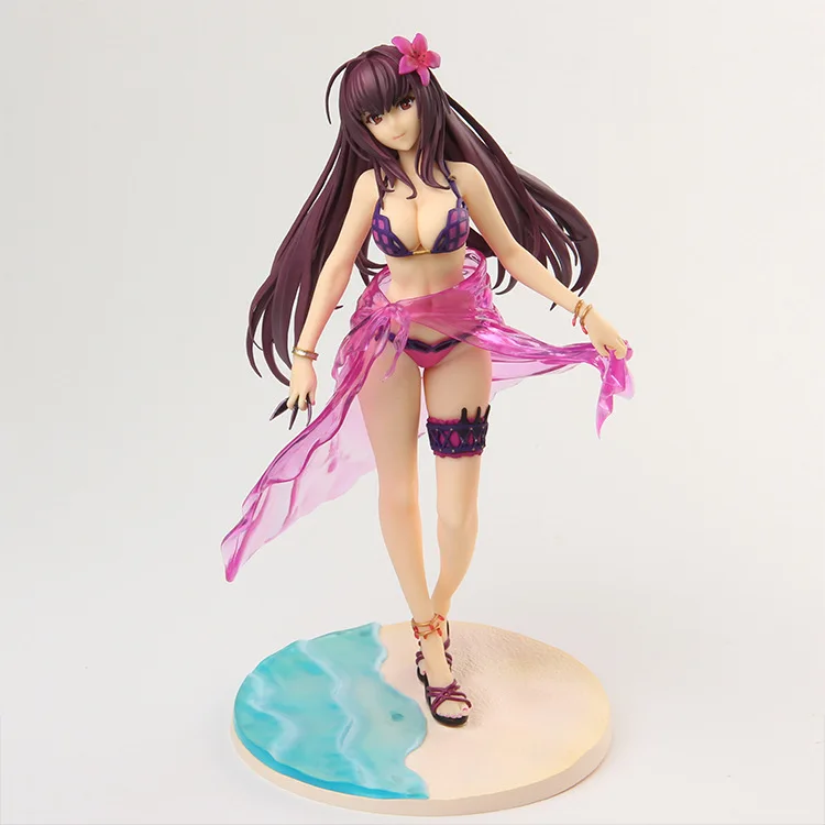 Anime Fate Grand Order Scathach Swimsuit Ver PVC Action Figure Collectible Model doll toy 26cm (3)