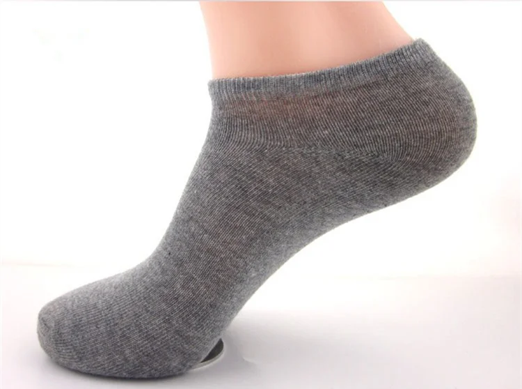 5 PCS Gary 5 шт. высококачественные женские носки Удобный однотонный тапочки короткие спортивные носки дышащие 3 цвета белый черный - Цвет: 5 PCS Gary