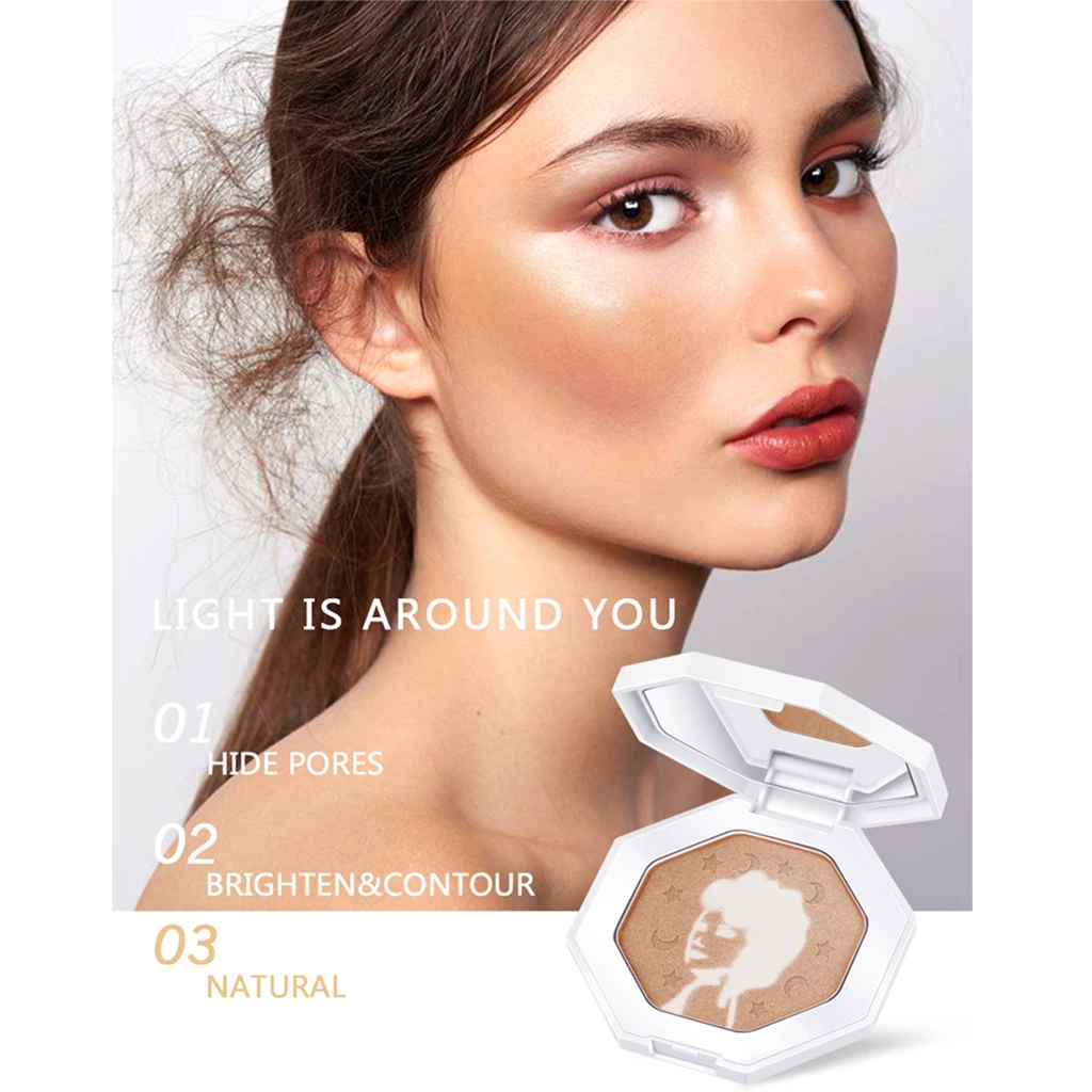 

MIXDAIR Maku Up Setting Powder Repair Capacity Powder Cake Shiny Facial Contour Bronze Face Lasting Hidden Repair Ability TSLM1