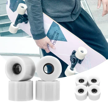 

4 Pcs Skateboard Wheels 60mm x 45mm Road Skate Wheels Outdoor Skateboard Parts Accessories wiht 6 Colors