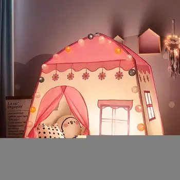 

Kids Tent Oxford Cloth Play House 3-4 Children Indoor Toy House Girls Birthday Gift Pink Baby Tent Carpas Infantiles
