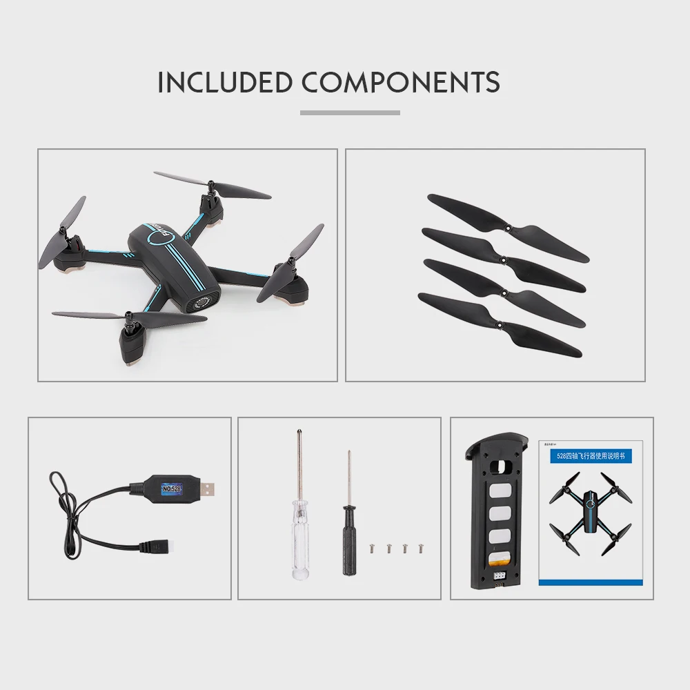 JXD 528 720P камера Wifi FPV gps позиционирование Waypoint Fly высота удержания RC Квадрокоптер