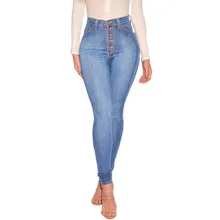Dilusoo, женские джинсовые джинсы с высокой талией, высокие эластичные ковбойские узкие брюки, длинные брюки, европейские джинсы Америка, повседневные джинсы